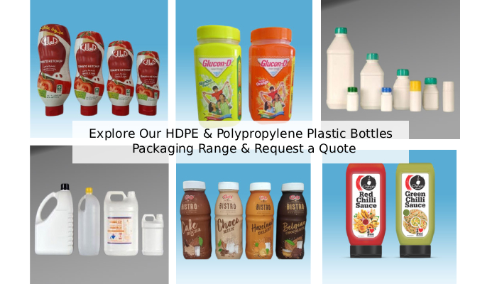 HDPE and Polypropylene Plastic Bottles